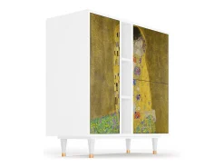 Aparador - 94х96х41 cm - BS5 - The Kiss by Klimt , Blanco