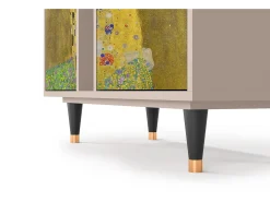 Aparador - 94х96х41 cm - BS5 - The Kiss by Klimt , Latte
