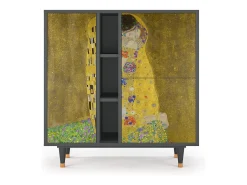 Aparador - 94х96х41 cm - BS5 - The Kiss by Klimt , Antracita