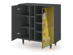 Aparador - 94х96х41 cm - BS5 - The Kiss by Klimt , Antracita