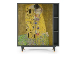 Aparador - 96х110х41 cm - BS6 - The Kiss by Klimt , Antracita