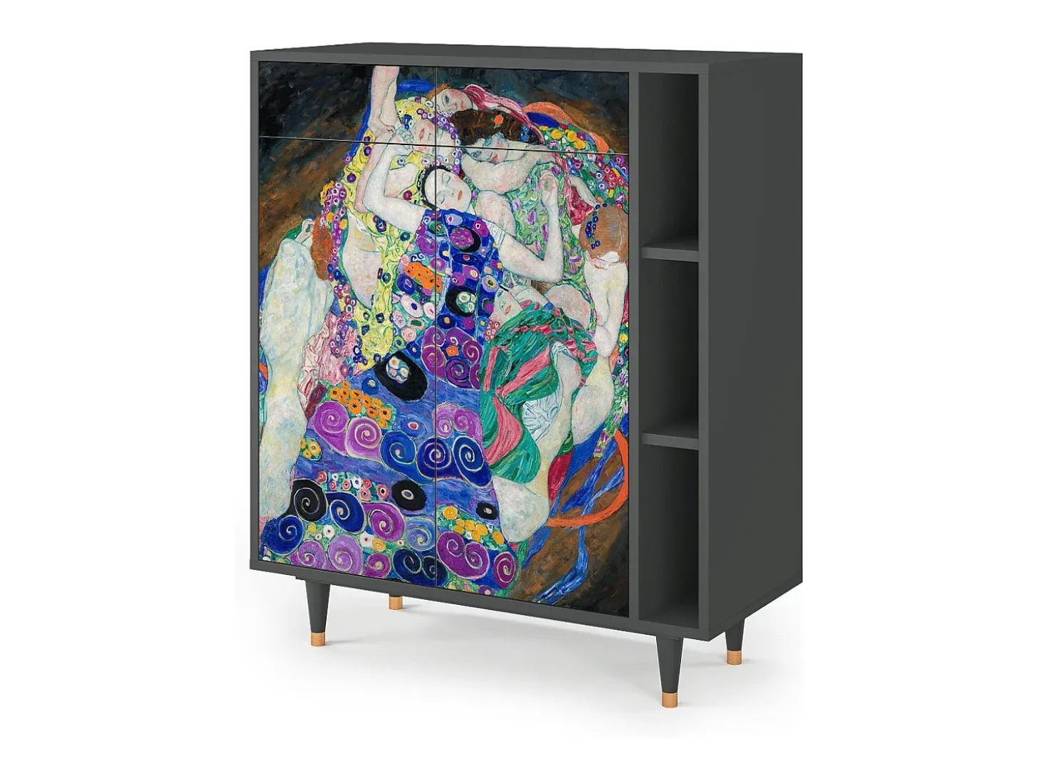 Aparador - 96х110х41 cm - BS6 - The Maiden by Klimt, Antracita