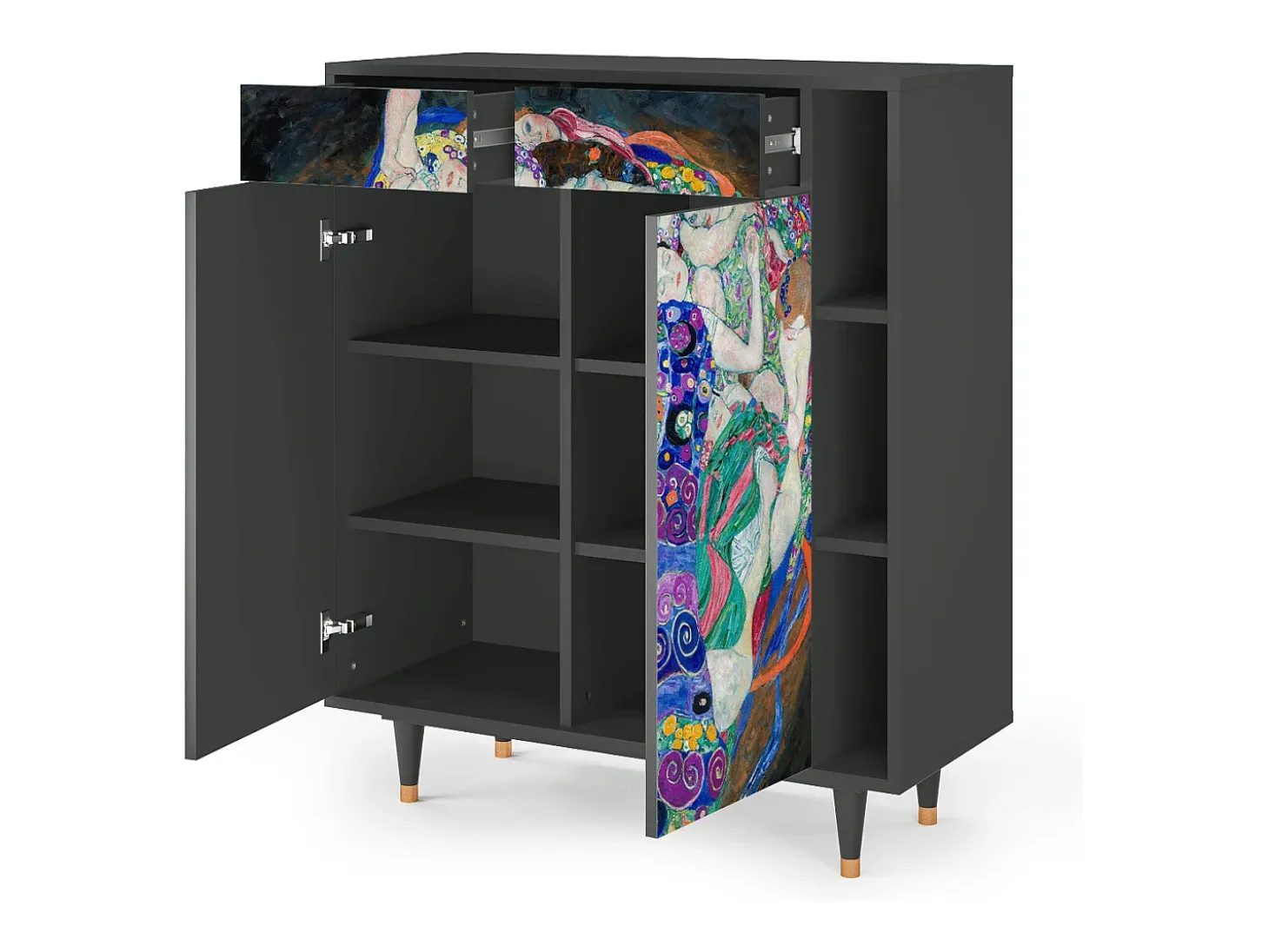 Aparador - 96х110х41 cm - BS6 - The Maiden by Klimt, Antracita