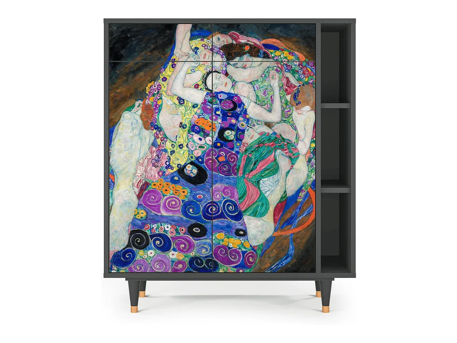 Aparador - 96х110х41 cm - BS6 - The Maiden by Klimt, Antracita
