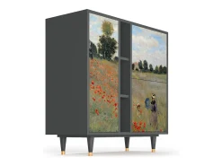 Aparador - 94х96х41 cm - BS5 - The Poppy Field , Antracita