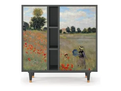 Aparador - 94х96х41 cm - BS5 - The Poppy Field , Antracita