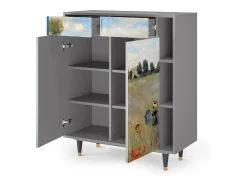 Aparador - 96х110х41 cm - BS6 - The Poppy Field , Gris