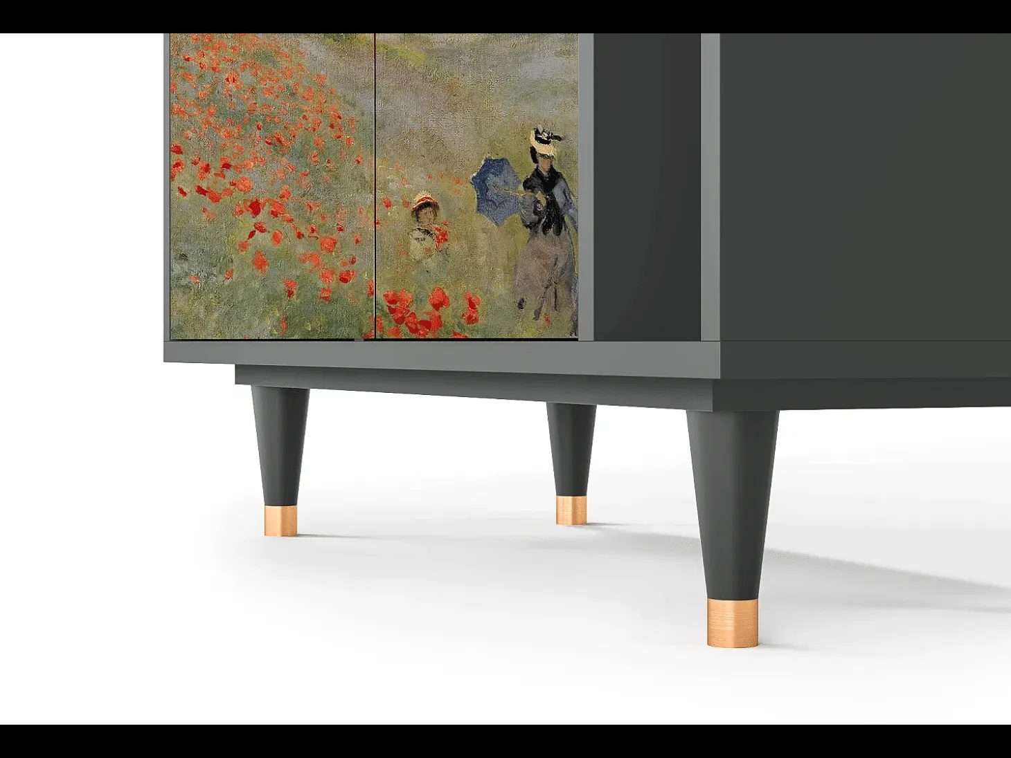 Aparador - 96х110х41 cm - BS6 - The Poppy Field , Antracita