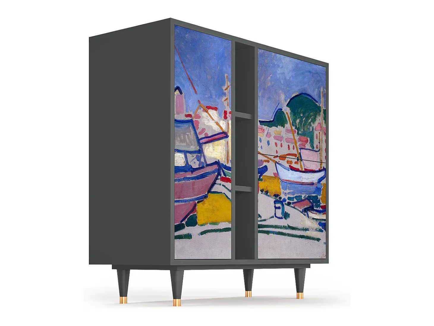 Aparador - 94х96х41 cm - BS5 - The Port of Collioure , Antracita