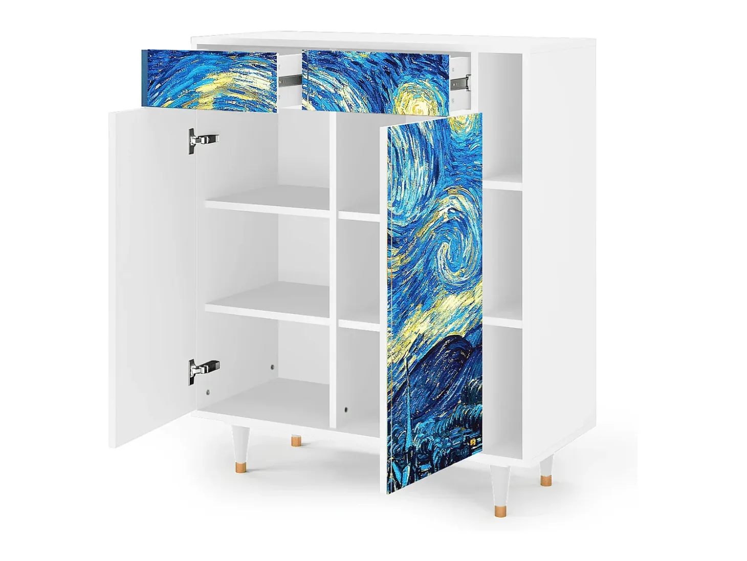 Aparador - 96х110х41 cm - BS6 - The Starry Night , Blanco
