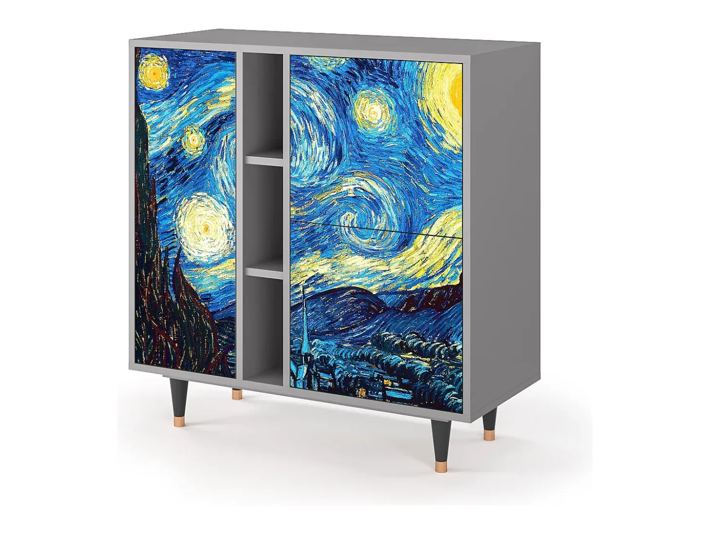Aparador - 94х96х41 cm - BS5 - The Starry Night , Gris