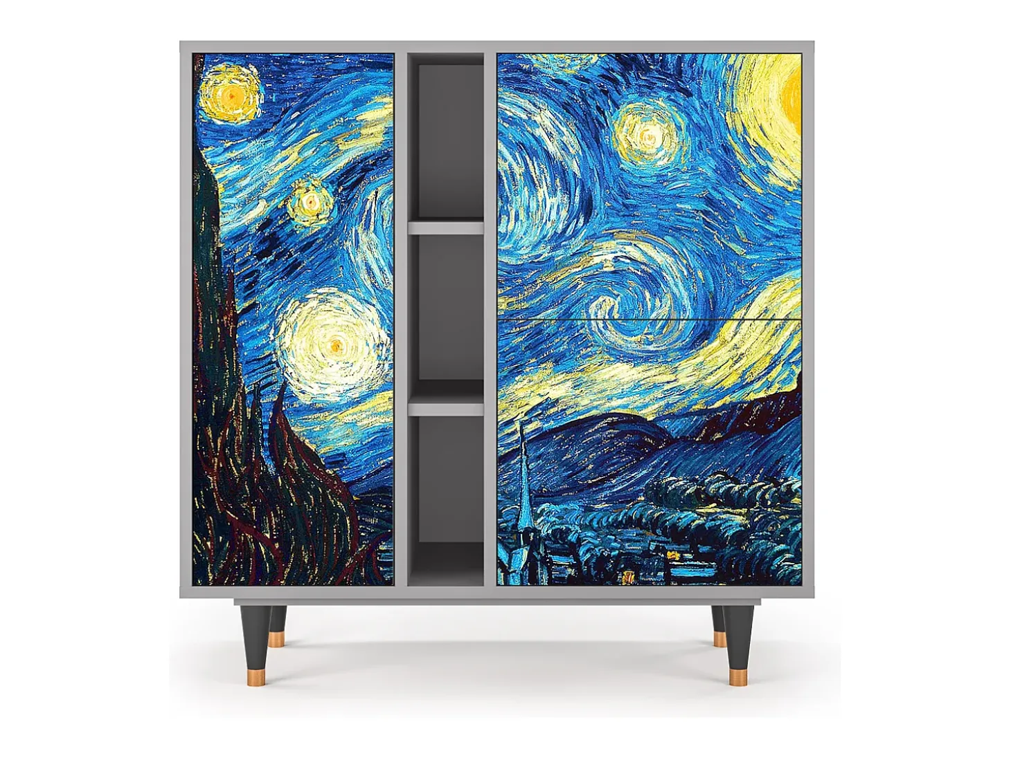 Aparador - 94х96х41 cm - BS5 - The Starry Night , Gris