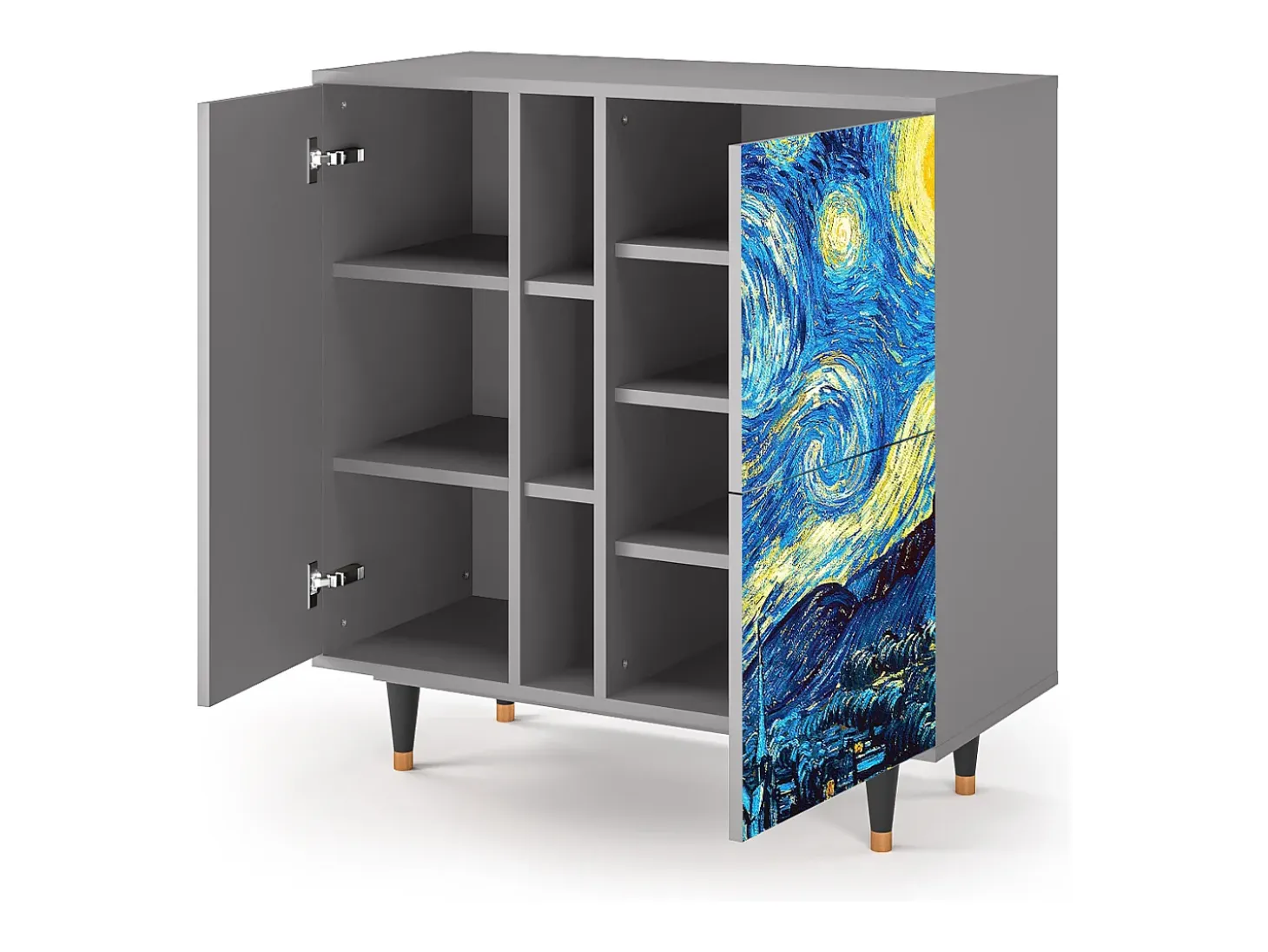 Aparador - 94х96х41 cm - BS5 - The Starry Night , Gris