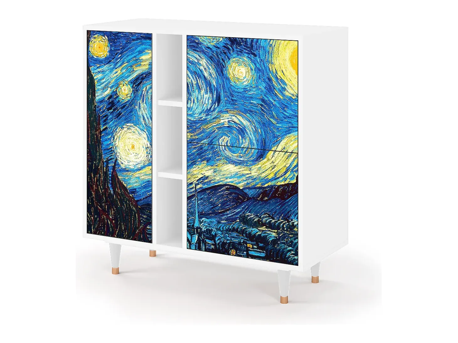 Aparador - 94х96х41 cm - BS5 - The Starry Night , Blanco