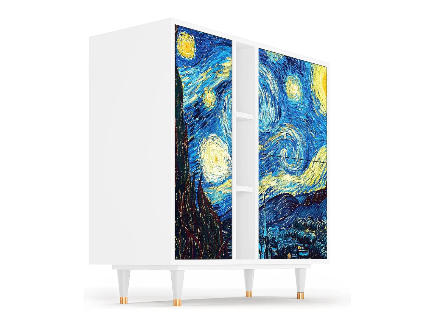 Aparador - 94х96х41 cm - BS5 - The Starry Night , Blanco