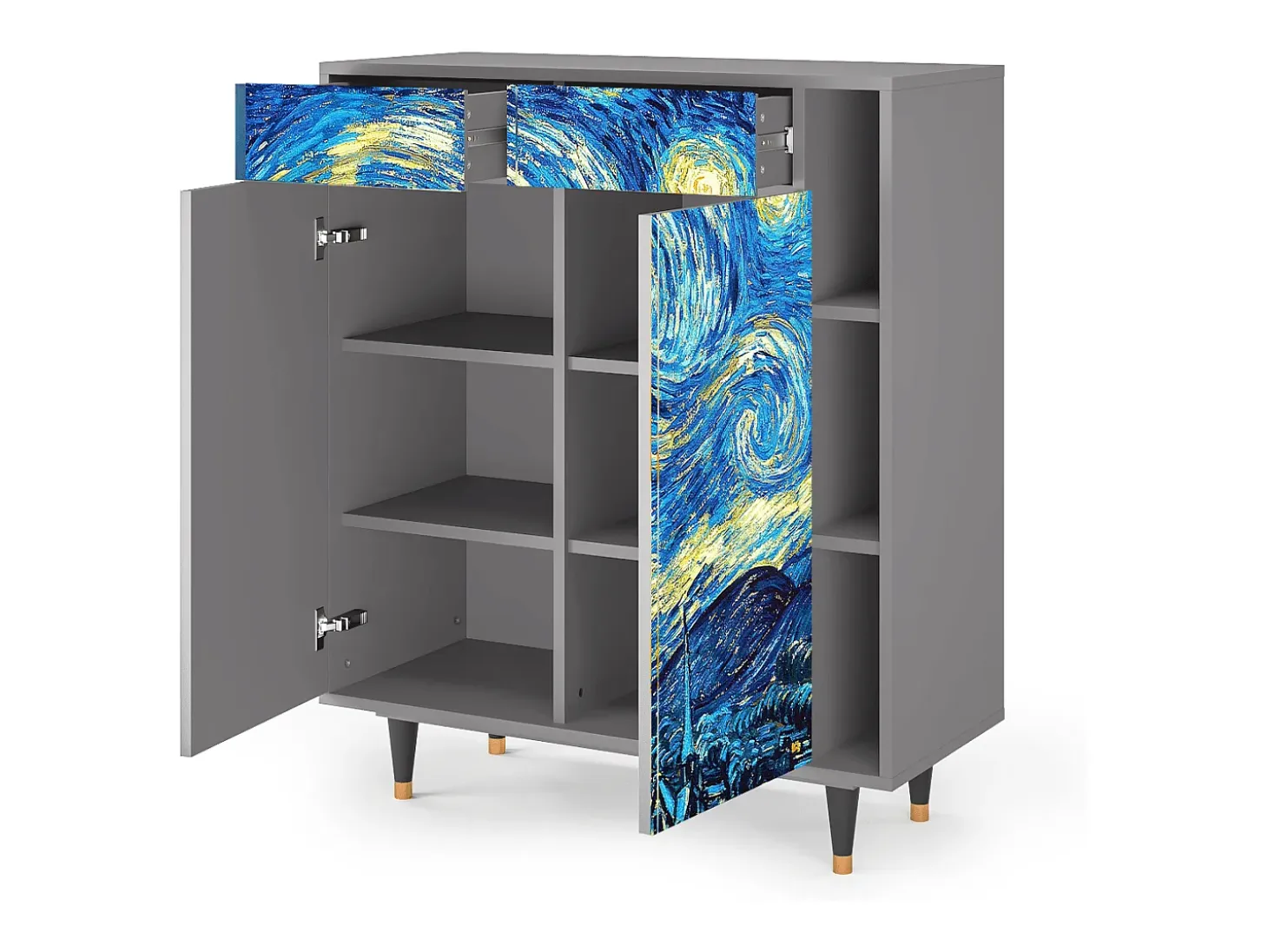 Aparador - 96х110х41 cm - BS6 - The Starry Night , Gris
