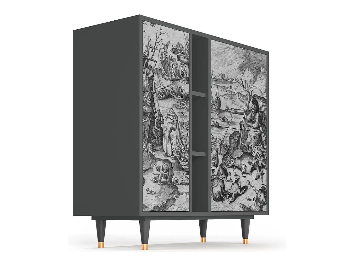 Aparador - 94х96х41 cm - BS5 - The Temptation, Antracita