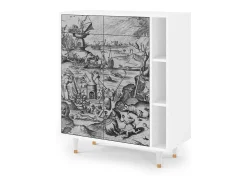 Aparador - 96х110х41 cm - BS6 - The Temptation, Blanco