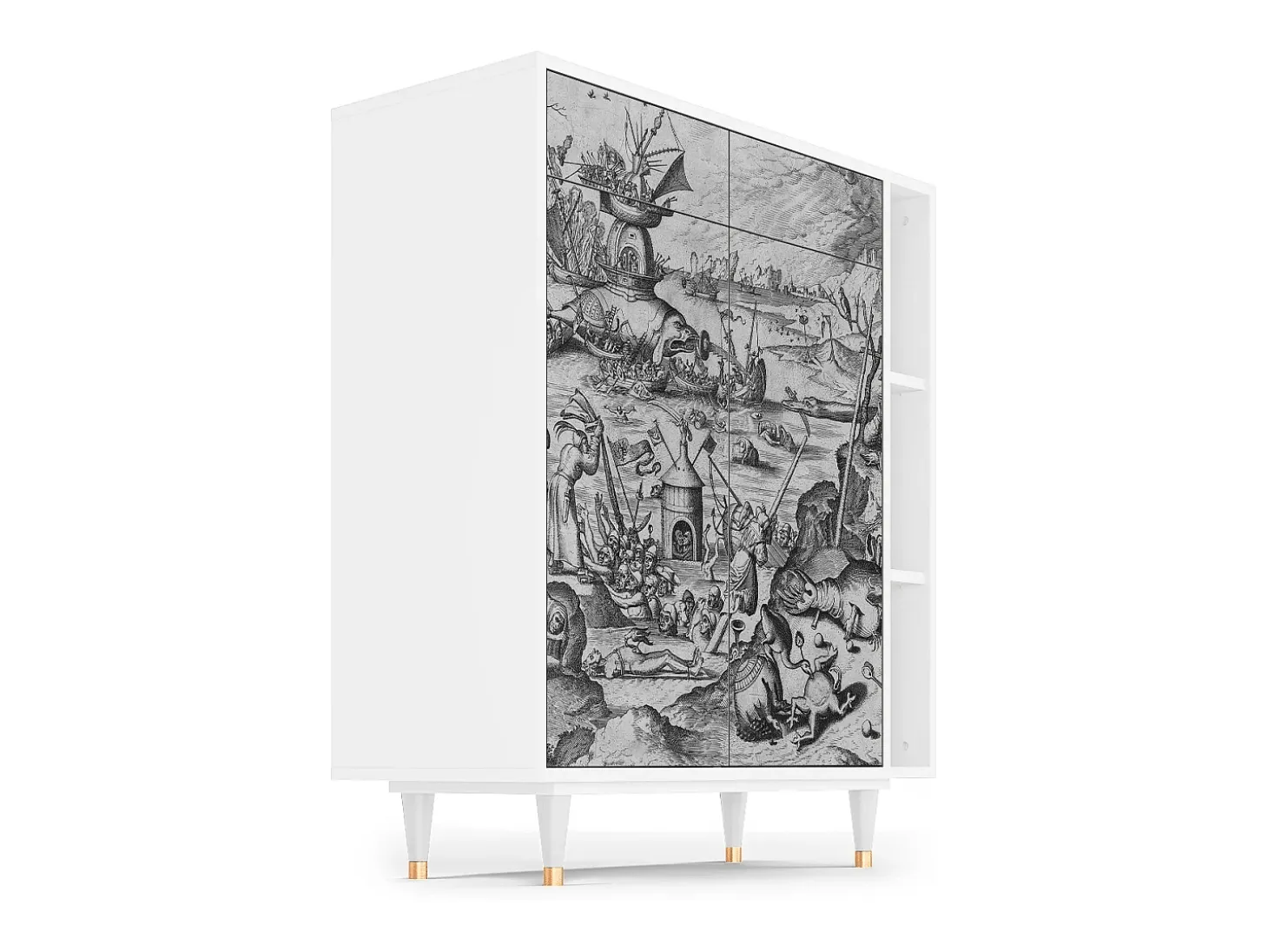 Aparador - 96х110х41 cm - BS6 - The Temptation, Blanco