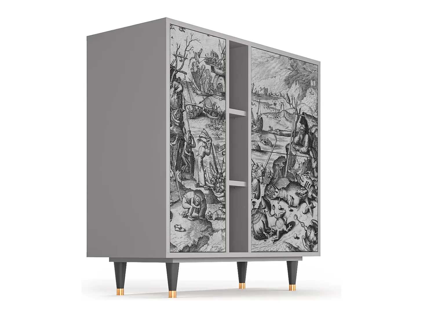 Aparador - 94х96х41 cm - BS5 - The Temptation, Gris