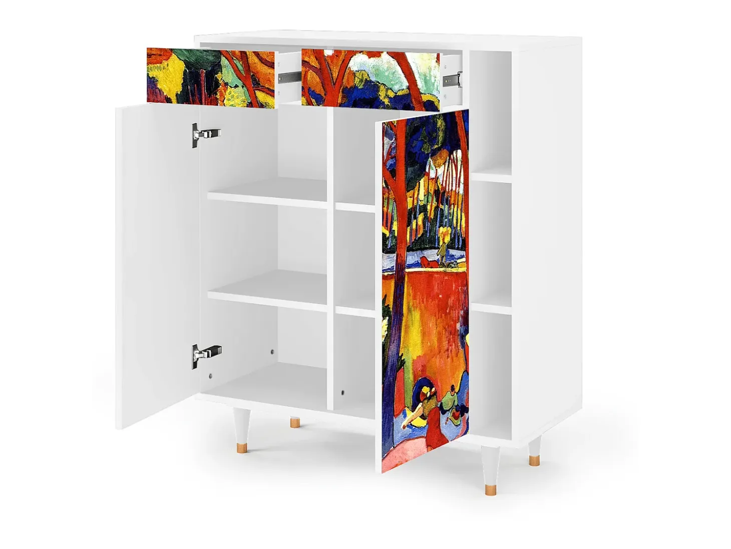Aparador - 96х110х41 cm - BS6 - The Turning Road, Blanco