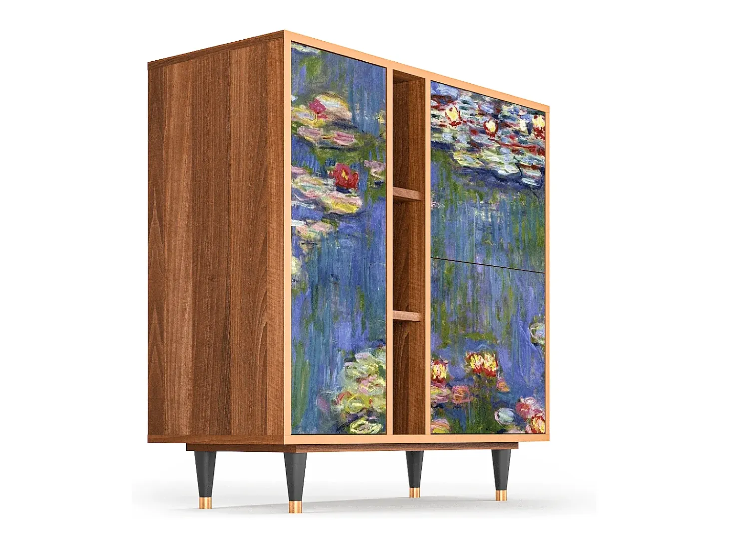 Aparador - 94х96х41 cm - BS5 - The water lily pond , Nogal