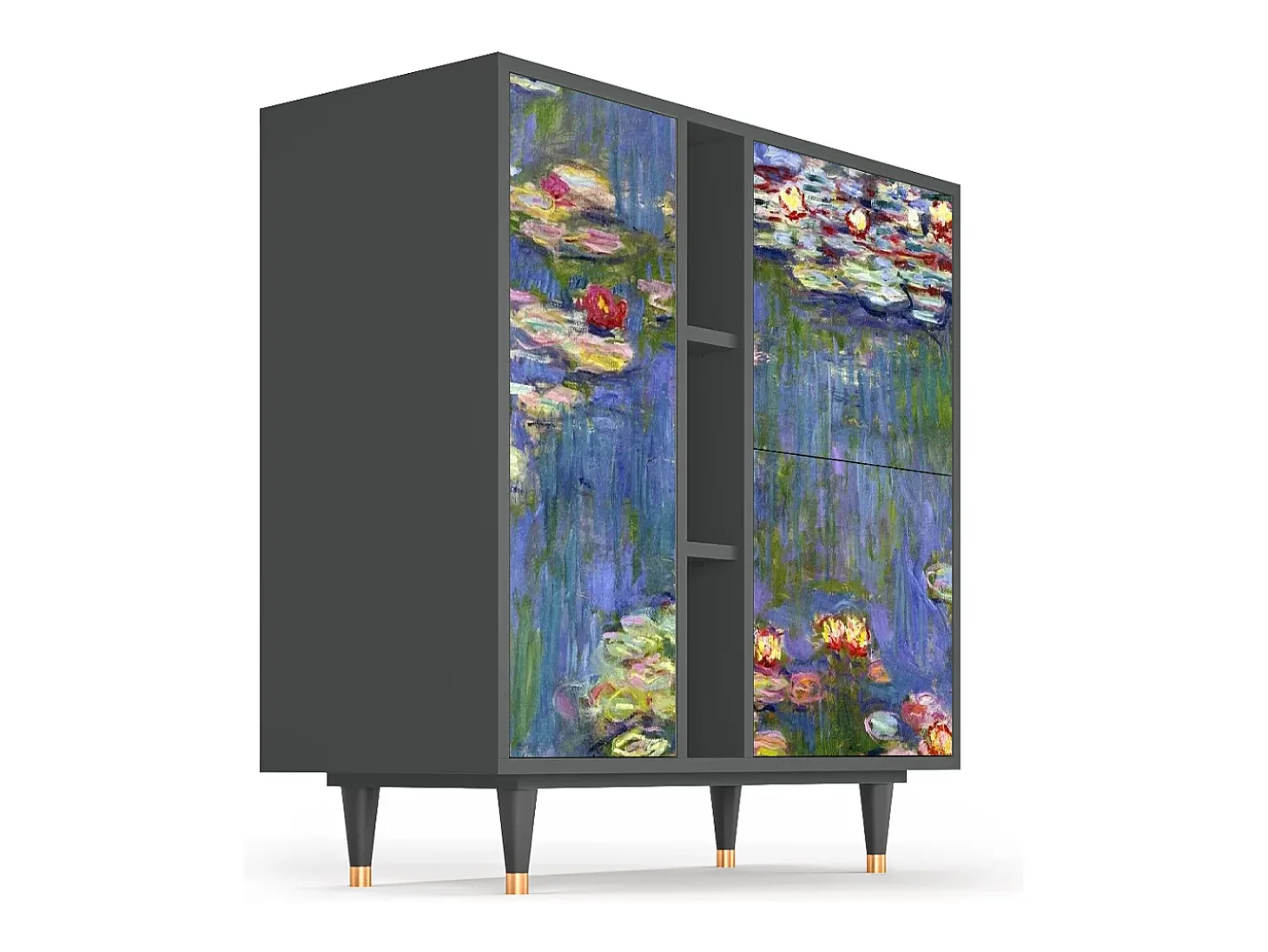 Aparador - 94х96х41 cm - BS5 - The water lily pond , Antracita