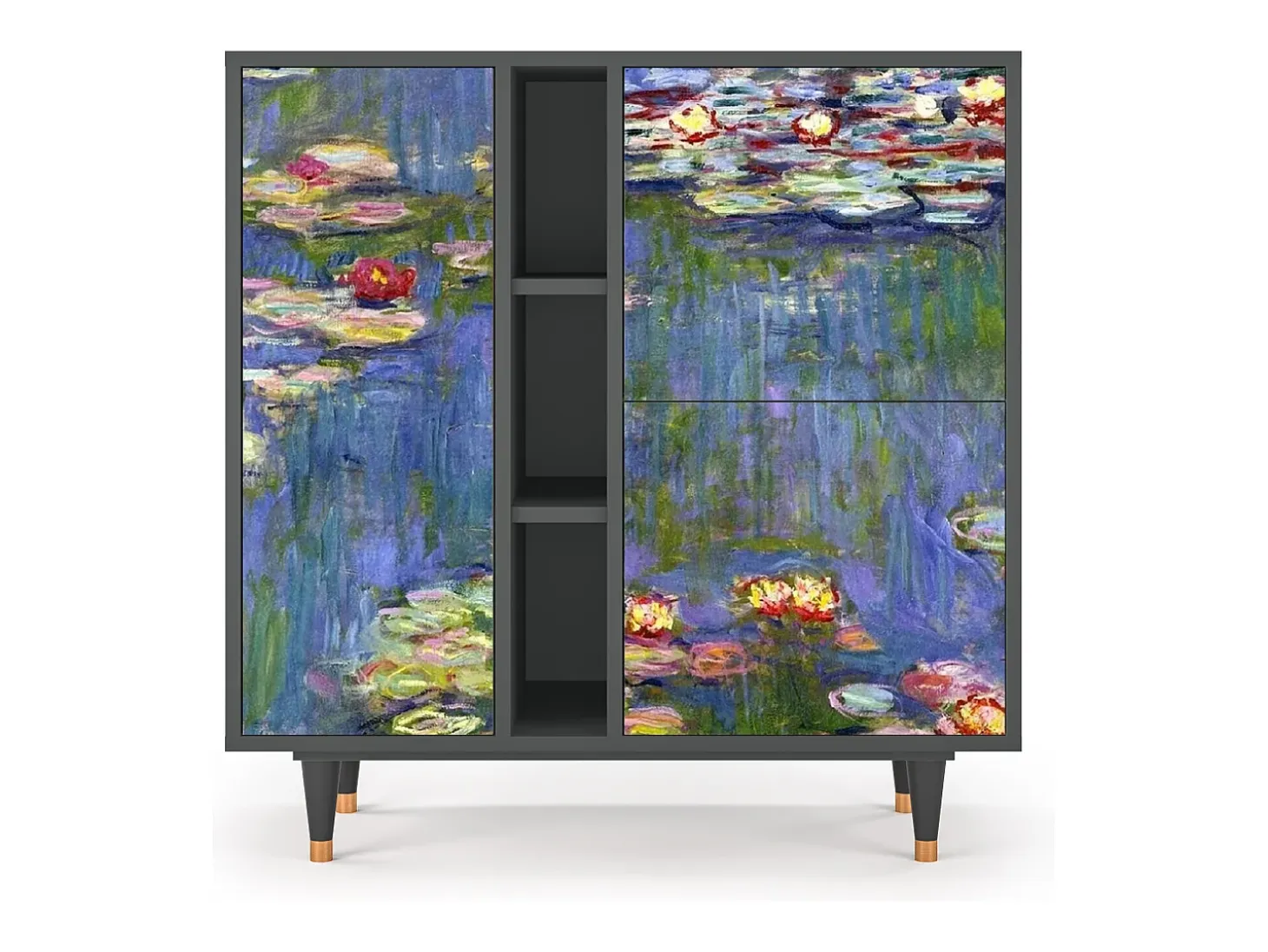 Aparador - 94х96х41 cm - BS5 - The water lily pond , Antracita