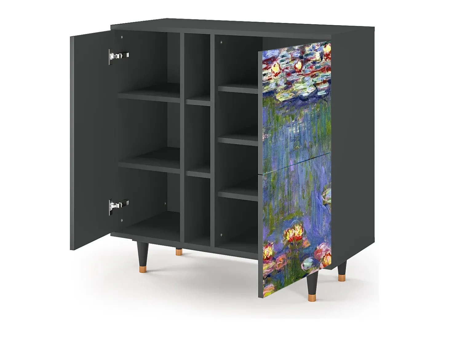 Aparador - 94х96х41 cm - BS5 - The water lily pond , Antracita