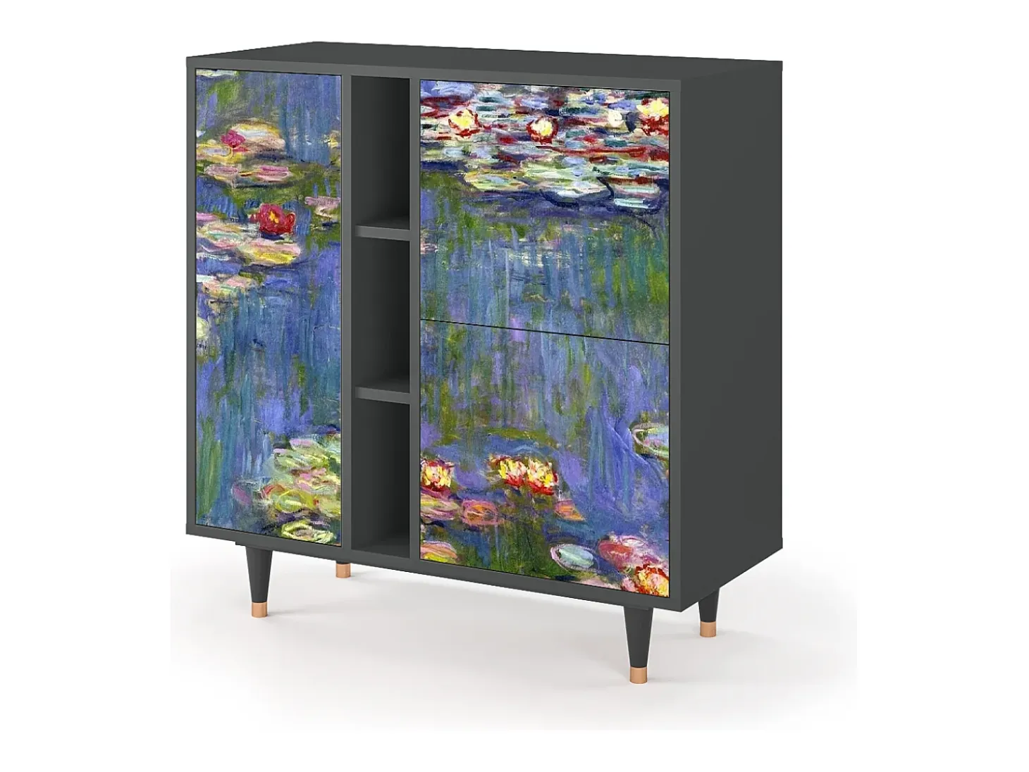 Aparador - 94х96х41 cm - BS5 - The water lily pond , Antracita
