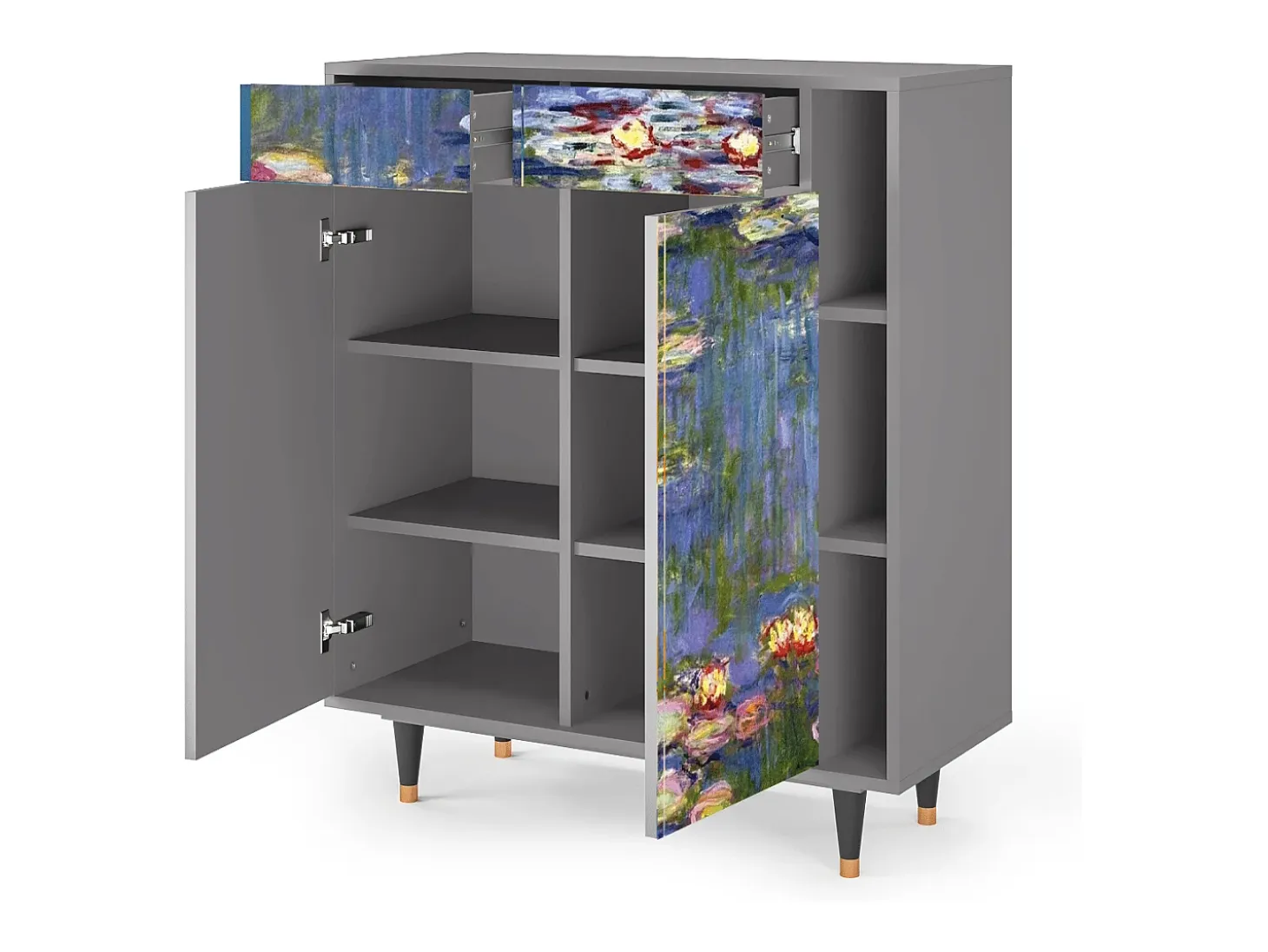 Aparador - 96х110х41 cm - BS6 - The water lily pond , Gris