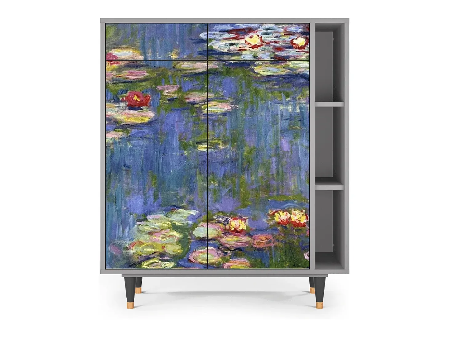 Aparador - 96х110х41 cm - BS6 - The water lily pond , Gris