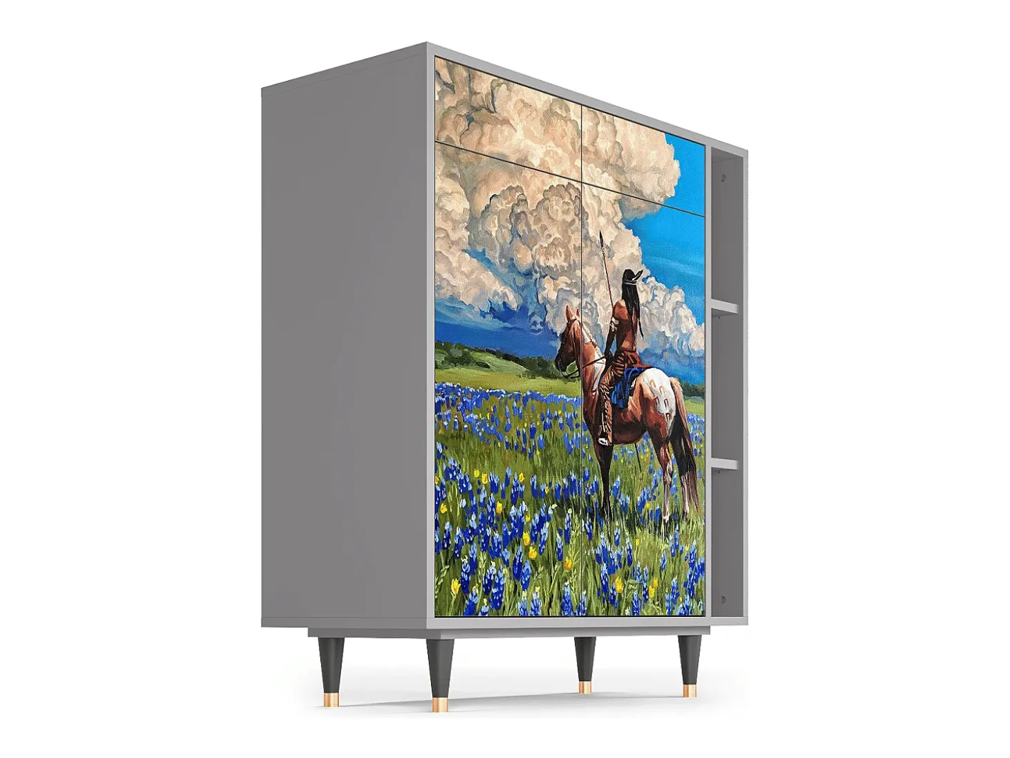 Aparador - 96х110х41 cm - BS6 - Thunderheads by Dean, Gris