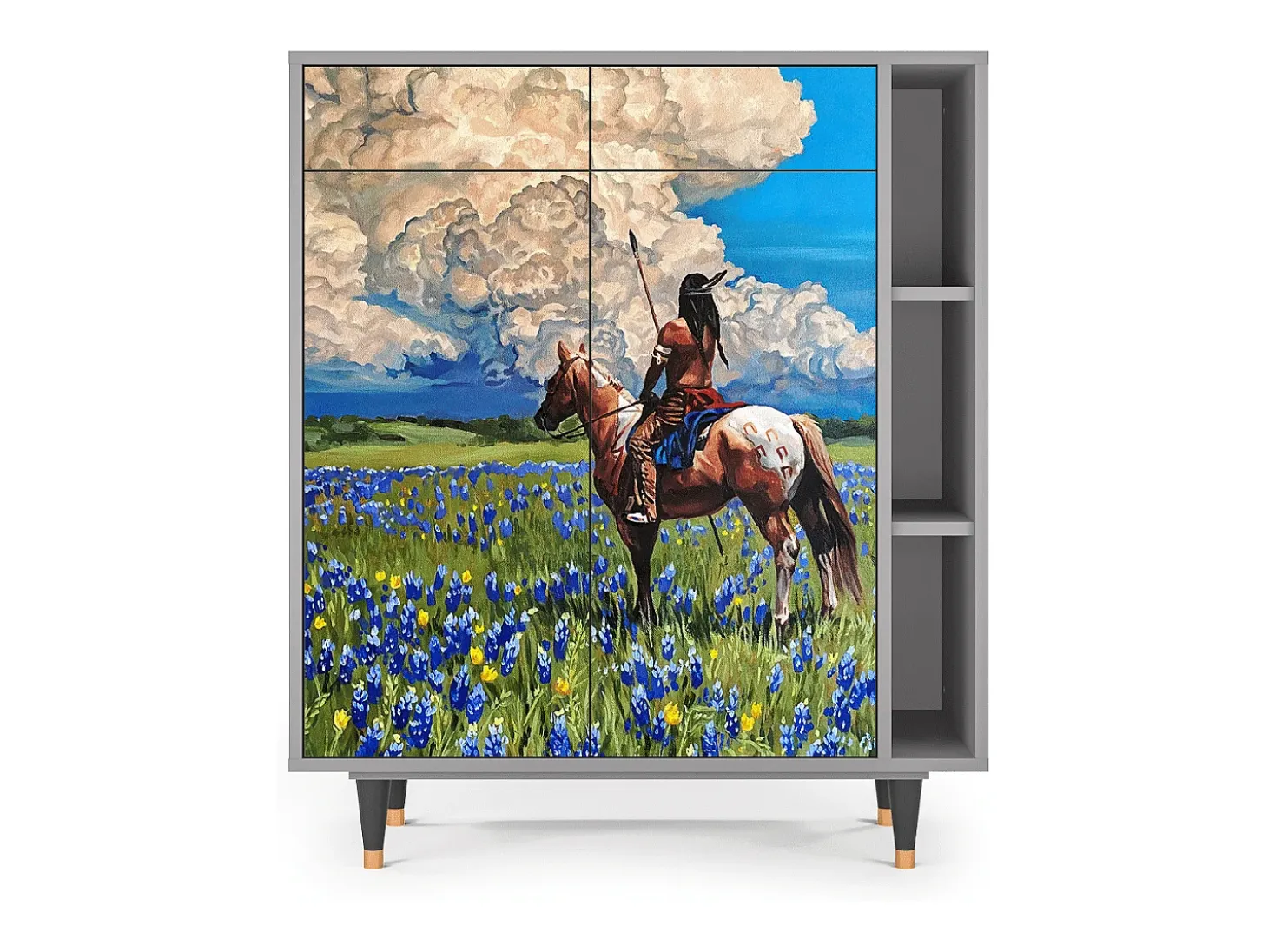 Aparador - 96х110х41 cm - BS6 - Thunderheads by Dean, Gris