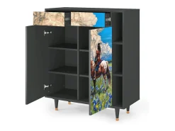 Aparador - 96х110х41 cm - BS6 - Thunderheads by Dean, Antracita