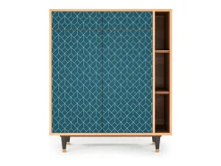 Aparador - 96х110х41 cm - BS6 - Turquoise Geometry, Nogal