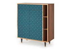 Aparador - 96х110х41 cm - BS6 - Turquoise Geometry, Nogal