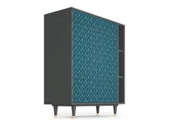Aparador - 96х110х41 cm - BS6 - Turquoise Geometry, Antracita