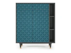 Aparador - 96х110х41 cm - BS6 - Turquoise Geometry, Antracita