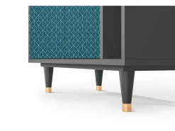 Aparador - 96х110х41 cm - BS6 - Turquoise Geometry, Antracita