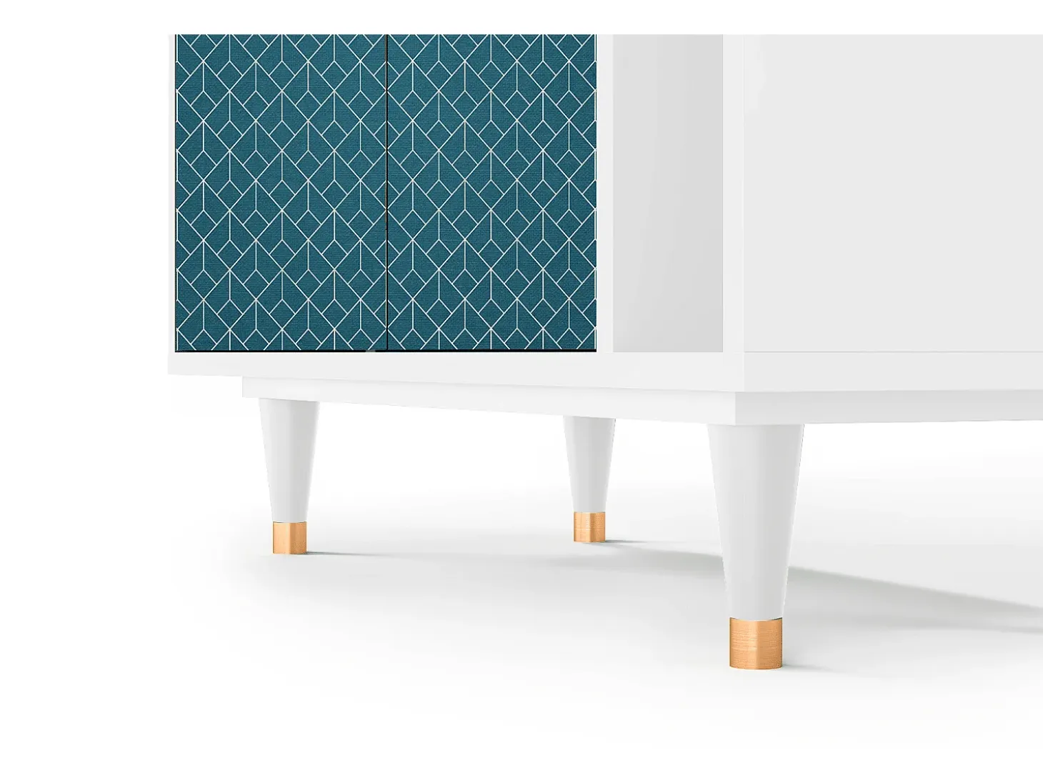 Aparador - 96х110х41 cm - BS6 - Turquoise Geometry, Blanco