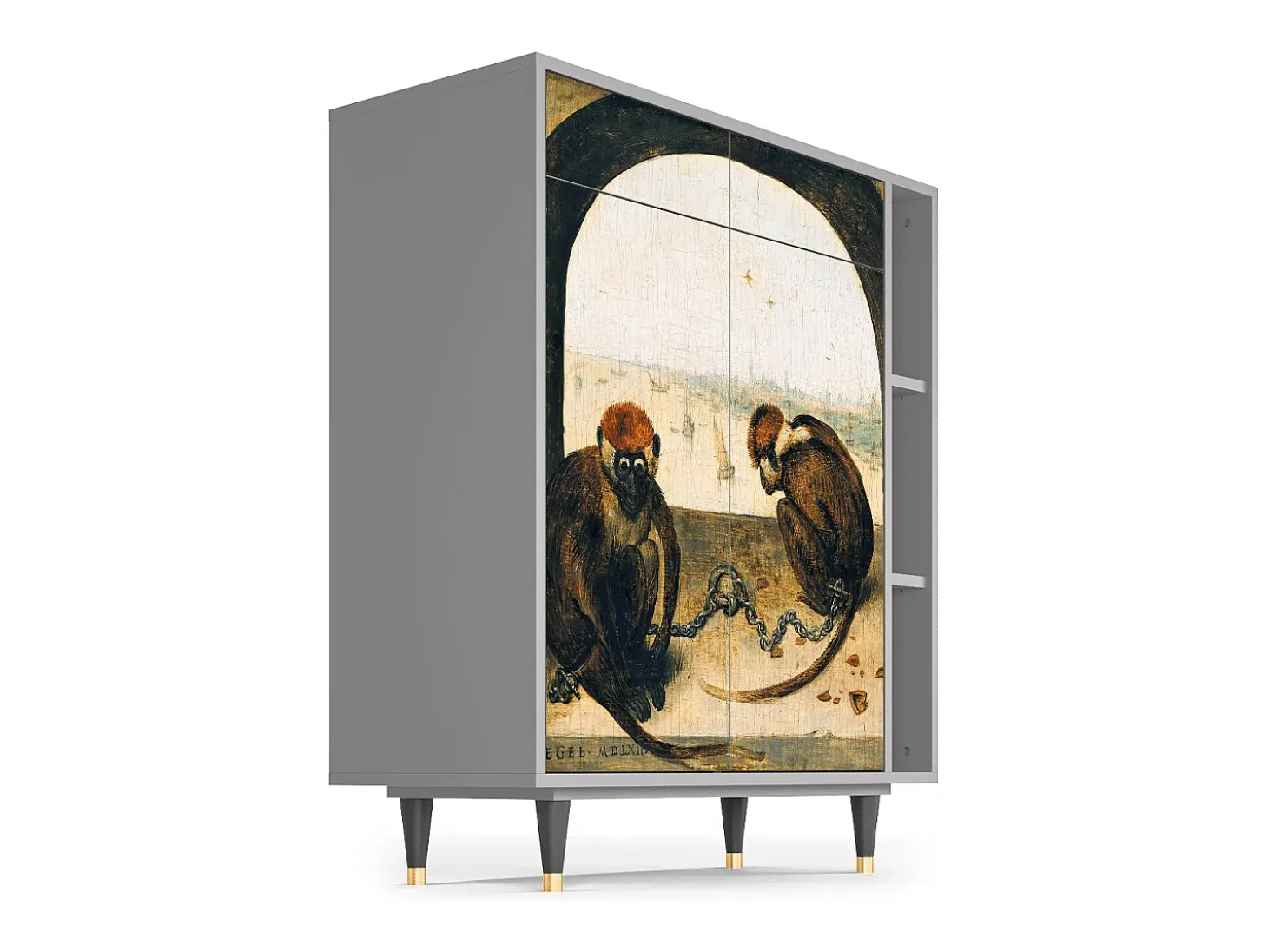 Aparador - 96х110х41 cm - BS6 - Two Monkeys, Gris