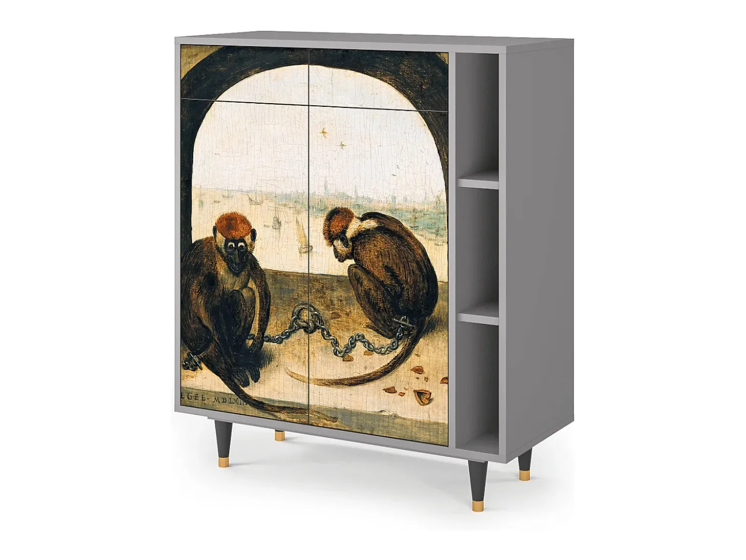 Aparador - 96х110х41 cm - BS6 - Two Monkeys, Gris