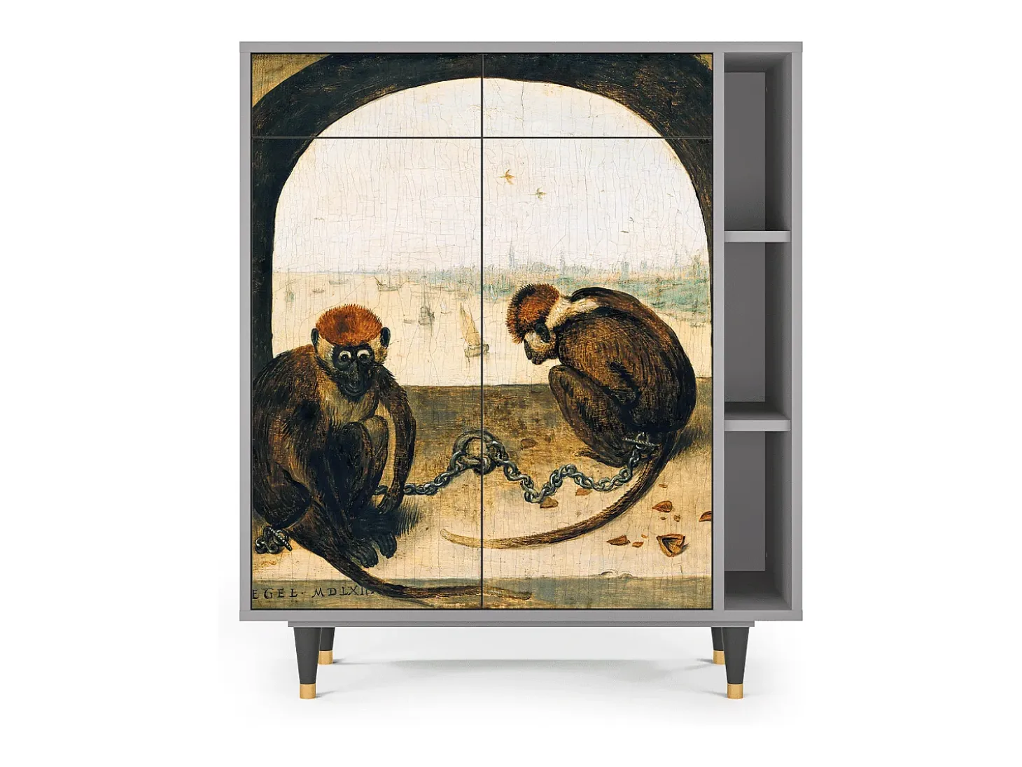 Aparador - 96х110х41 cm - BS6 - Two Monkeys, Gris