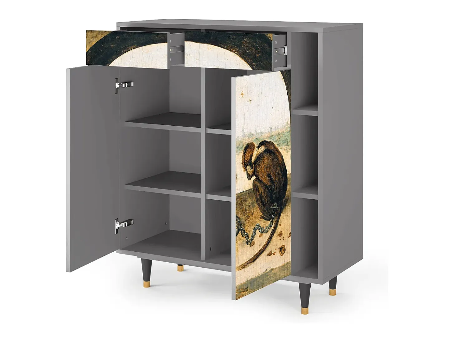Aparador - 96х110х41 cm - BS6 - Two Monkeys, Gris