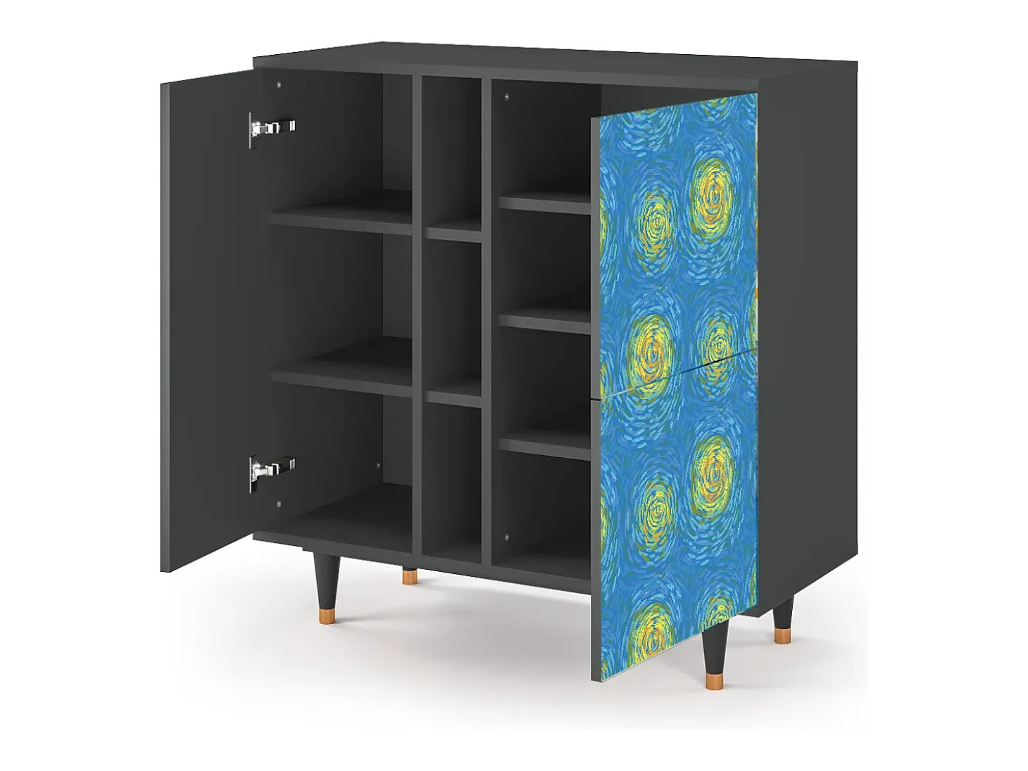 Aparador - 94х96х41 cm - BS5 - Van Gogh Lights, Antracita