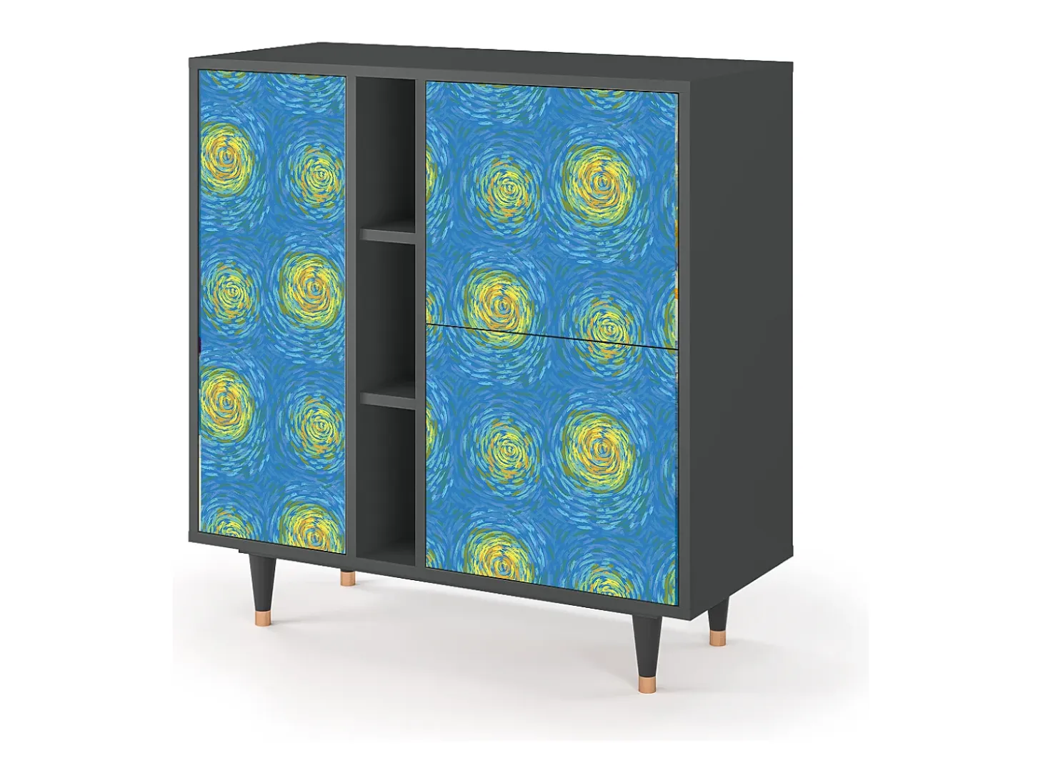 Aparador - 94х96х41 cm - BS5 - Van Gogh Lights, Antracita
