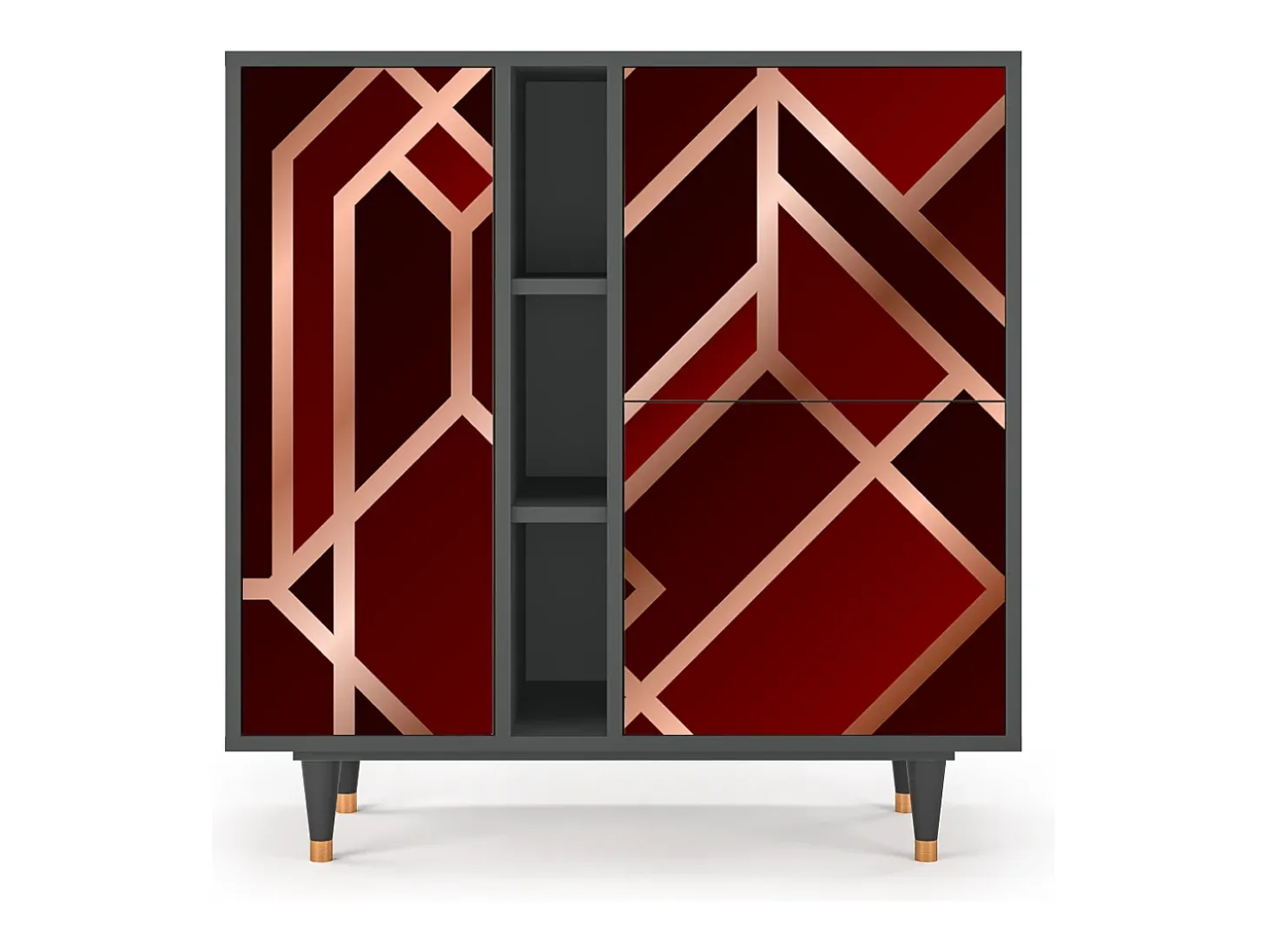 Aparador - 94х96х41 cm - BS5 - Velvet 1920's, Antracita