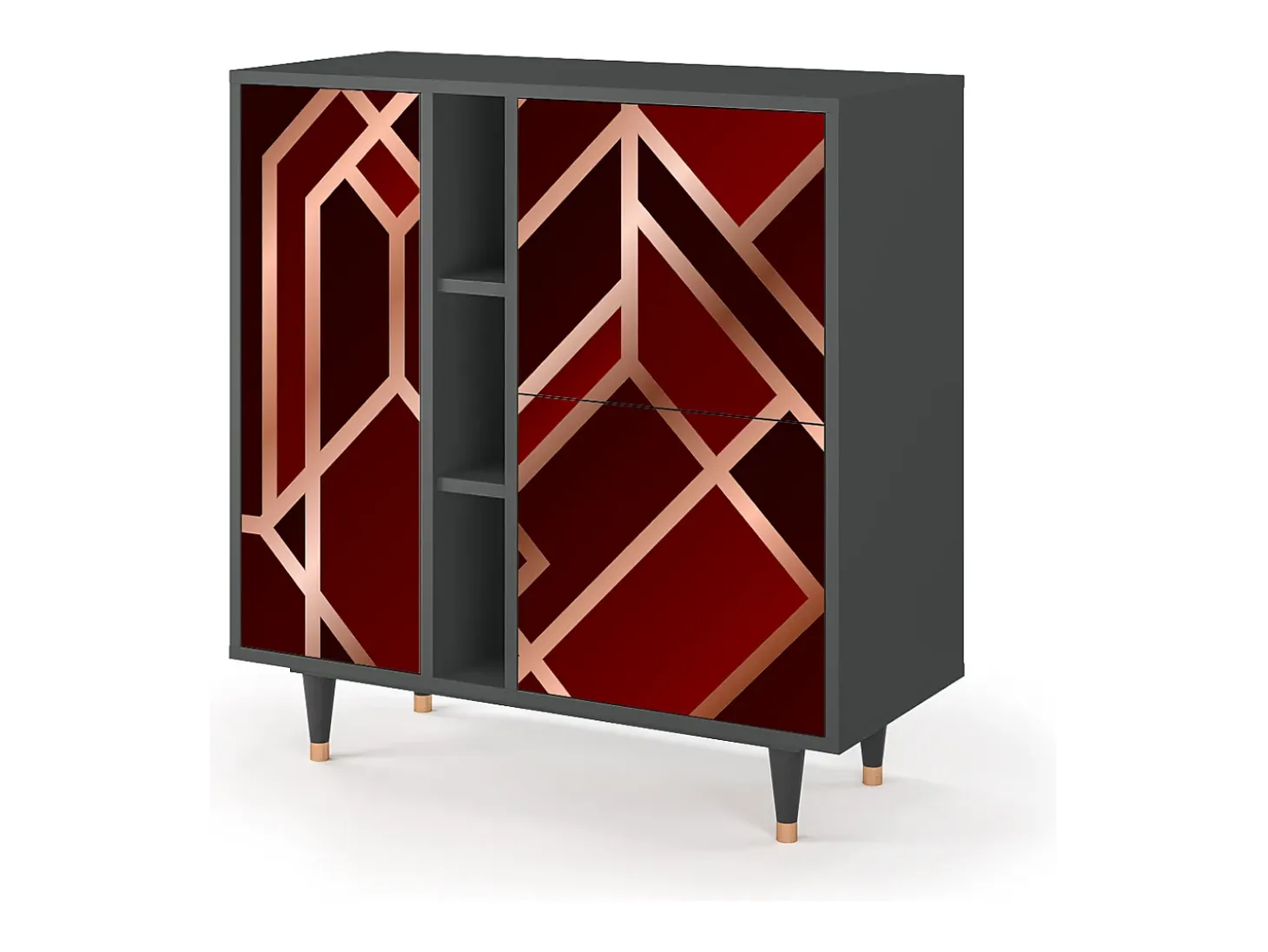 Aparador - 94х96х41 cm - BS5 - Velvet 1920's, Antracita