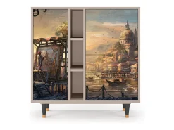 Aparador - 94х96х41 cm - BS5 - Venice, Latte